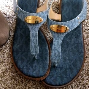 Blue Michael Kors Sandals